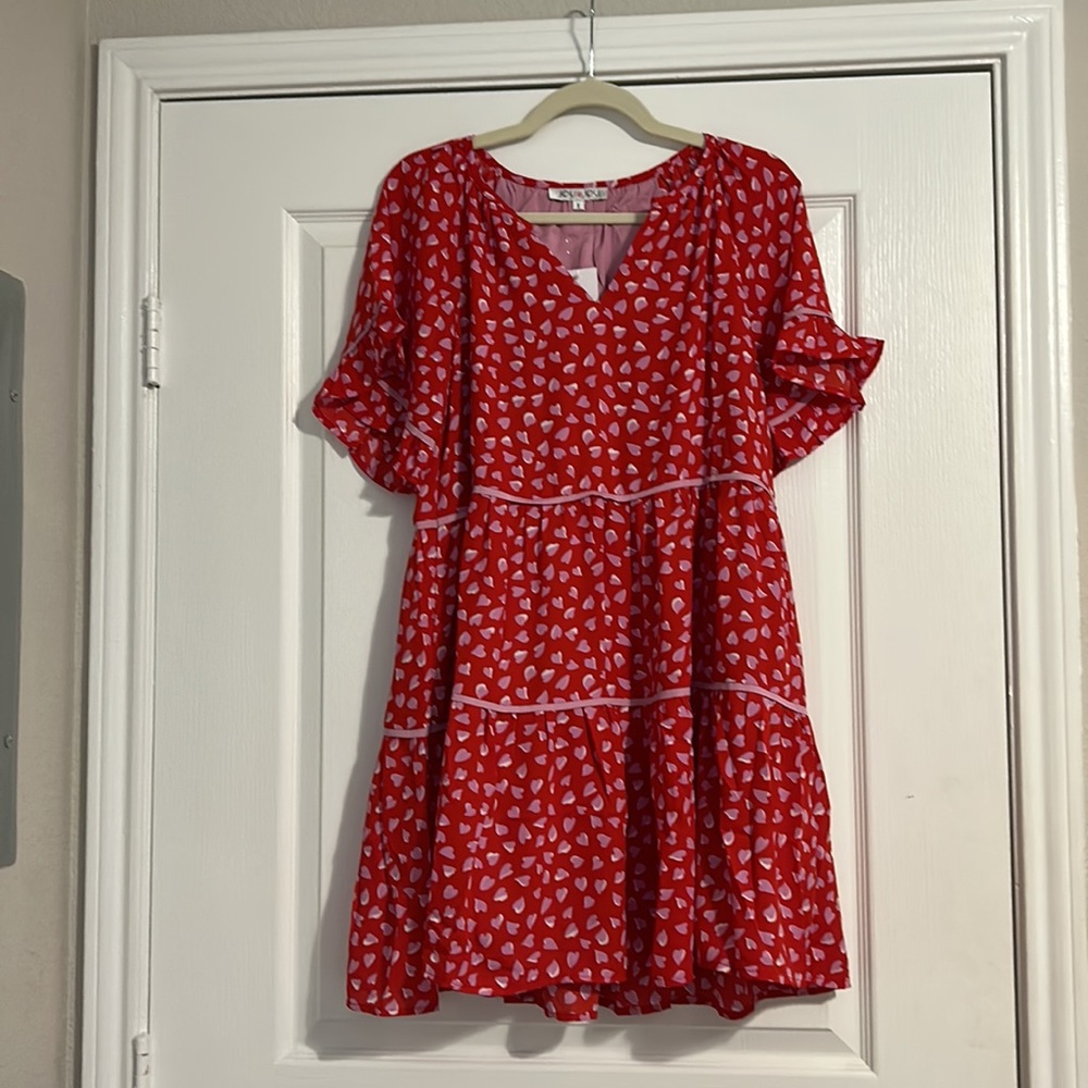 joy joy heart dress valentines